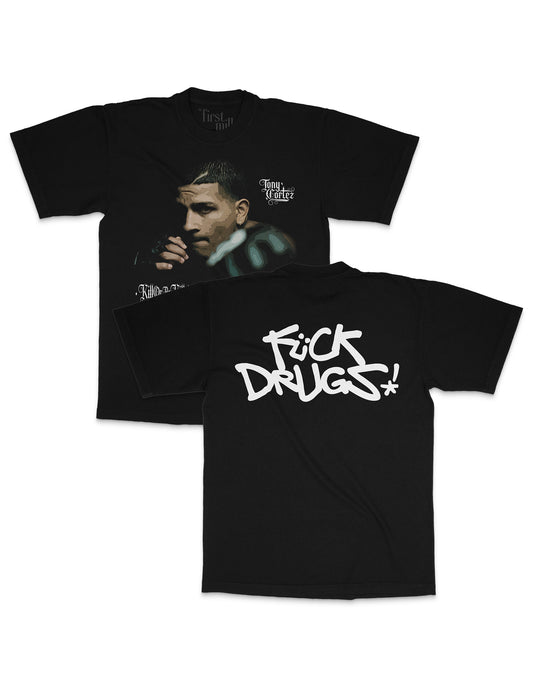 Tony Vintage Cortez "Fuck Drugs" Statement Tee